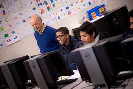 Students at The Preuss School