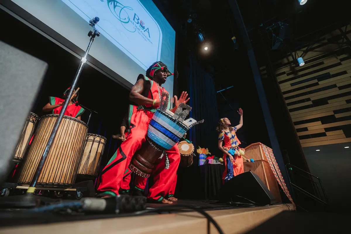 Drummers from Teye Sa Thiosanne African Drum and Dance Company