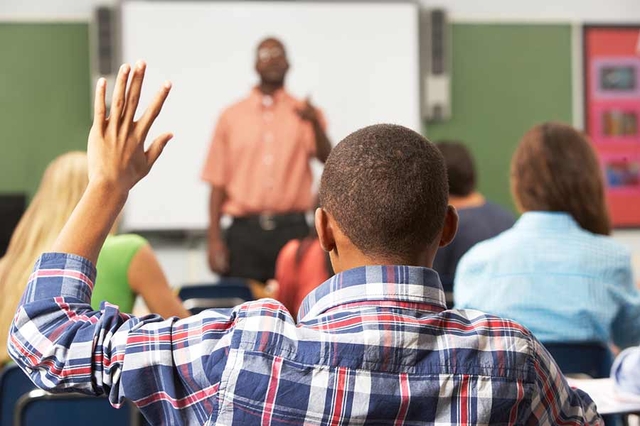 Students in class.